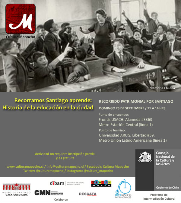Domingo 25 marzo – gratis – Santiago: Agende Cultura Mapocho