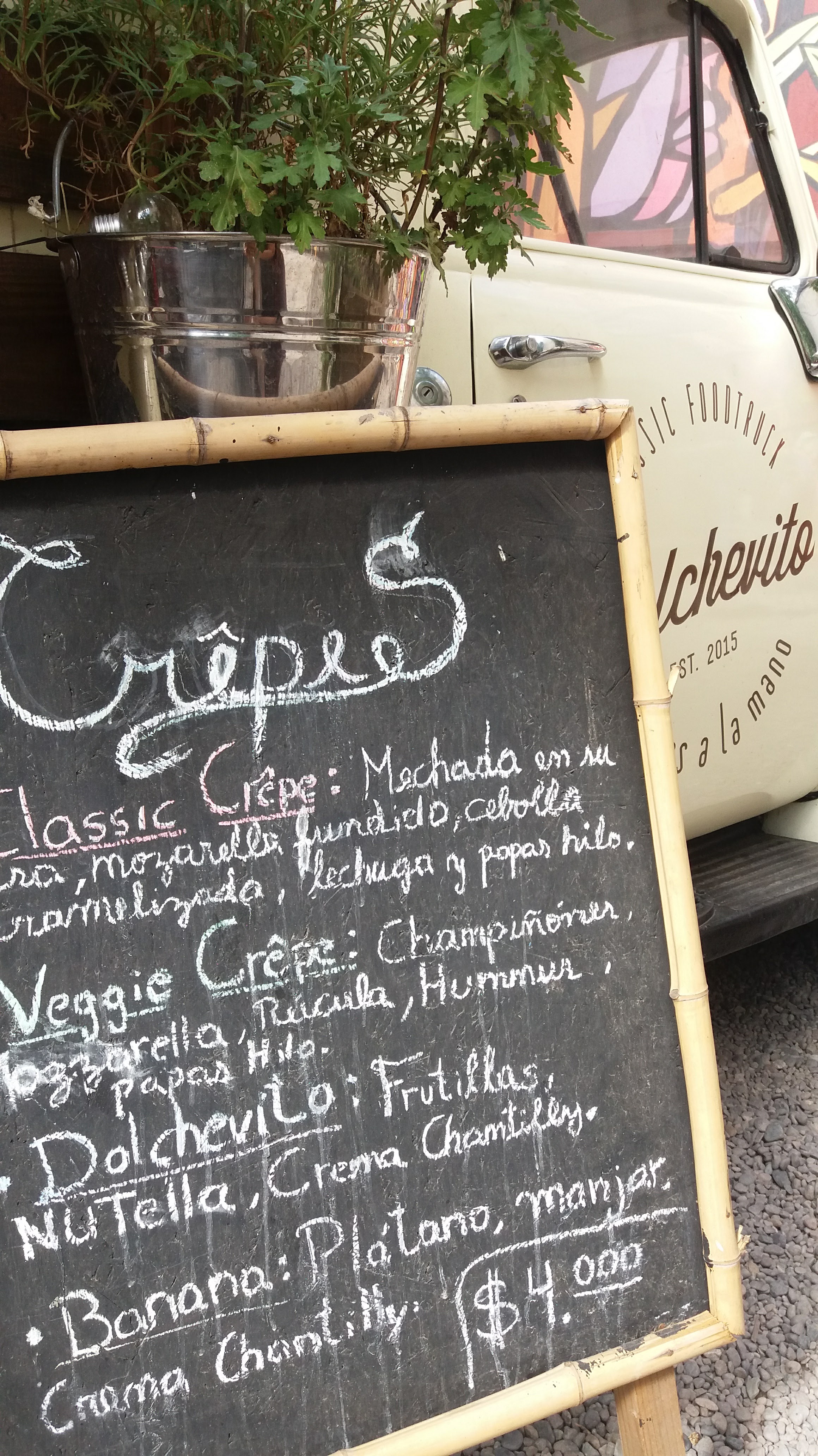 letrero crepes